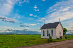 Old Country Church Empty